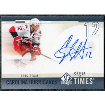 2010/11 Upper Deck SP Authentic Sign of the Times #SOTES Eric Staal Autograph