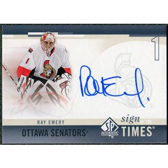 2010/11 Upper Deck SP Authentic Sign of the Times #SOTRE Ray Emery Autograph
