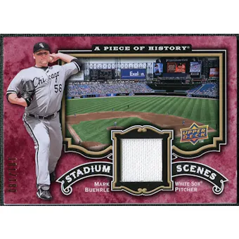 2009 Upper Deck UD A Piece of History Stadium Scenes Jersey Red #SSMB Mark Buehrle /180