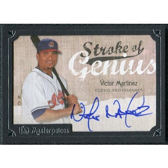 2007 Upper Deck UD Masterpieces Stroke of Genius Signatures #VM Victor Martinez Autograph