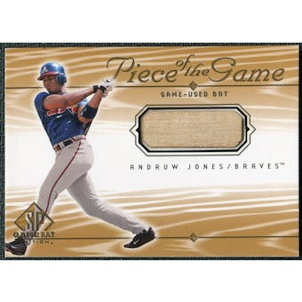 2001 Upper Deck SP Game Bat Edition Piece of the Game #AJ Andruw Jones
