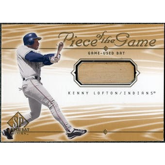 2001 Upper Deck SP Game Bat Edition Piece of the Game #KL Kenny Lofton