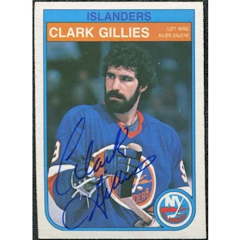 2007/08 O-Pee-Chee Autographed Buybacks Clark Gillies 1982/83 OPC