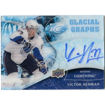 2009/10 Upper Deck Ice Glacial Graphs #GGVH Victor Hedman Autograph