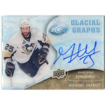 2009/10 Upper Deck Ice Glacial Graphs #GGMT Maxime Talbot Autograph