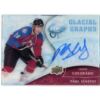 2009/10 Upper Deck Ice Glacial Graphs #GGST Paul Stastny Autograph