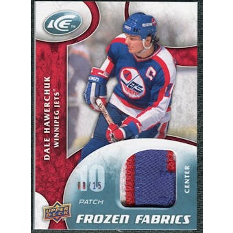 2009/10 Upper Deck Ice Frozen Fabrics Patches #FRDH Dale Hawerchuk /15