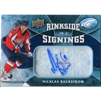 2009/10 Upper Deck Ice Rinkside Signings #RSNB Nicklas Backstrom Autograph