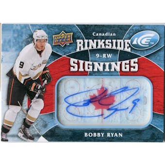 2009/10 Upper Deck Ice Rinkside Signings Canadian #RSBR Bobby Ryan Autograph