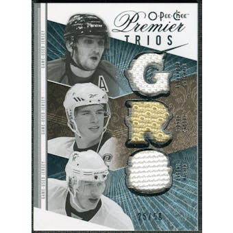 2009/10 Upper Deck OPC Premier Trios #3JOCM Alexander Ovechkin Sidney Crosby Evgeni Malkin 25/50