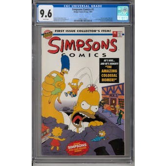 Simpsons Comics #1 CGC 9.6 (OW) *1362112002*