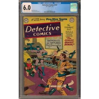 Detective Comics #197 CGC 6.0 (C-OW) *1362202010*