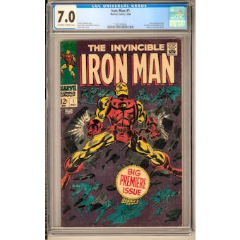 Iron Man #1 CGC 7.0 (OW-W) *1362204006*