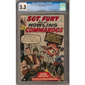 Sgt. Fury and His Howling Commandos #1 CGC 5.5 (OW-W) *1362211007*