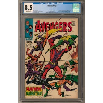Avengers #55 CGC 8.5 (OW) *1362214005*