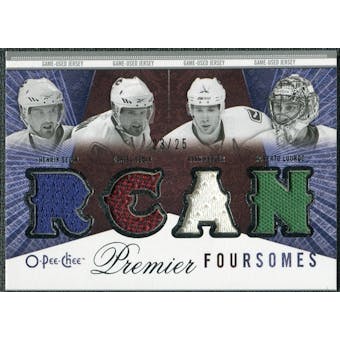 2009/10 OPC Premier Foursomes #4JLSSK Henrik Sedin Daniel Sedin Ryan Kesler Roberto Luongo /25
