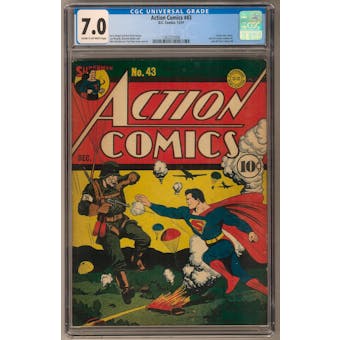 Action Comics #43 CGC 7.0 (C-OW) *1362227006*