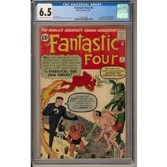 Fantastic Four #6 CGC 6.5 (OW-W) *1362244008