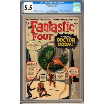 Fantastic Four #5 CGC 5.5 (OW-W) *1362245001*