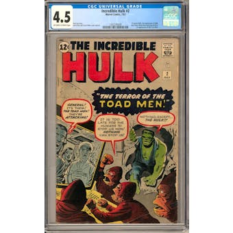 Incredible Hulk #2 CGC 4.5 (OW-W) *1362245009*