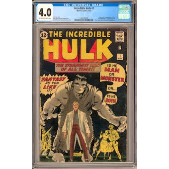 Incredible Hulk #1 CGC 4.0 (OW-W) *1362246006*