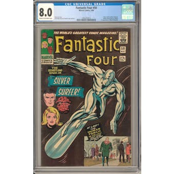 Fantastic Four #50 CGC 8.0 (C-OW) *1362252012*