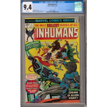 Inhumans #1 CGC 9.4 (W) *1362274006*