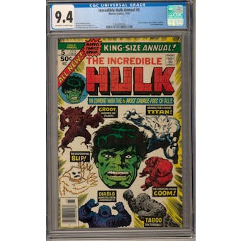 Incredible Hulk Annual #5 CGC 9.4 (OW-W) *1362281004*