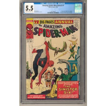 Amazing Spider-Man Annual #1 CGC 5.5 (C-OW) *1362299001*