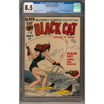 Black Cat Comics #7 CGC 8.5 (C-OW) *1362299003*