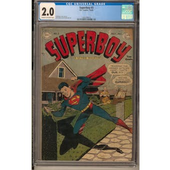 Superboy #3 CGC 2.0 (C-OW) *1362299010*