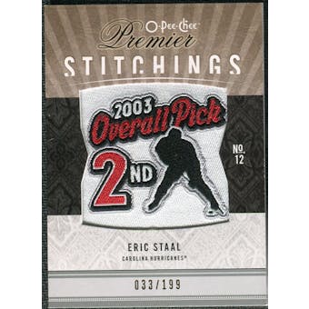 2009/10 Upper Deck OPC Premier Stitchings #PSES Eric Staal /199