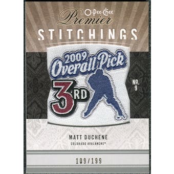 2009/10 Upper Deck OPC Premier Stitchings #PSMD Matt Duchene /199