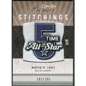 2009/10 Upper Deck OPC Premier Stitchings #PSMS Martin St. Louis /199