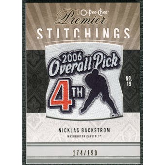2009/10 Upper Deck OPC Premier Stitchings #PSNB Nicklas Backstrom /199