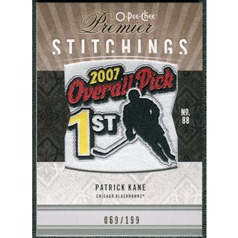 2009/10 Upper Deck OPC Premier Stitchings #PSPK Patrick Kane /199