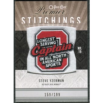 2009/10 Upper Deck OPC Premier Stitchings #PSSY Steve Yzerman /199