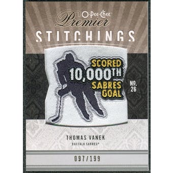2009/10 Upper Deck OPC Premier Stitchings #PSTV Thomas Vanek /199