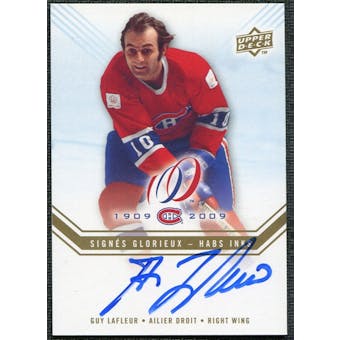 2008/09 Upper Deck Montreal Canadiens Centennial Habs INKS #HABSGL Guy Lafleur Autograph