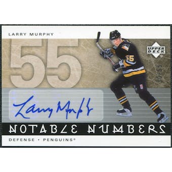 2005/06 Upper Deck Notable Numbers #NLM Larry Murphy Autograph /55