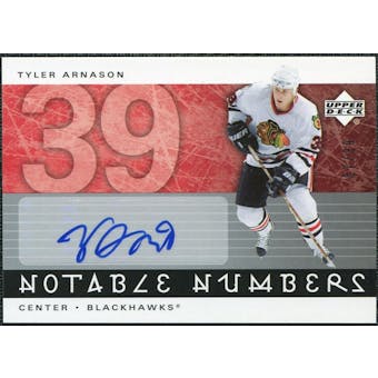 2005/06 Upper Deck Notable Numbers #NTA Tyler Arnason Autograph /39