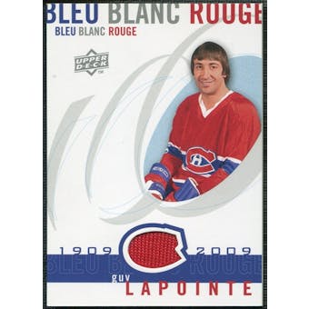 2008/09 Upper Deck Montreal Canadiens Centennial Le Bleu Blanc Rouge Jerseys #LBBRGL Guy Lapointe