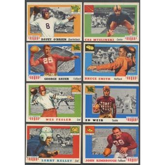 1955 Topps All American Football Lot of 107 (67 Different) (EX)