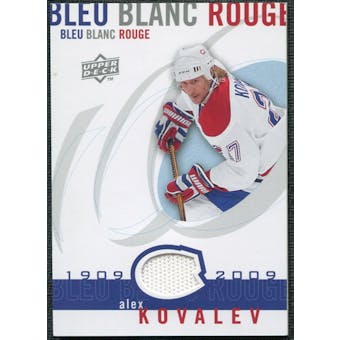 2008/09 Upper Deck Montreal Canadiens Centennial Le Bleu Blanc Rouge Jerseys #LBBRAK Alex Kovalev