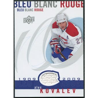 2008/09 Upper Deck Montreal Canadiens Centennial Le Bleu Blanc Rouge Jerseys #LBBRAL Alex Kovalev