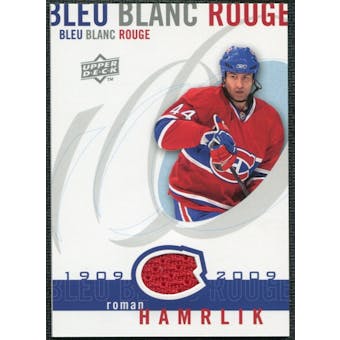 2008/09 Upper Deck Montreal Canadiens Centennial Le Bleu Blanc Rouge Jerseys #LBBRHA Roman Hamrlik