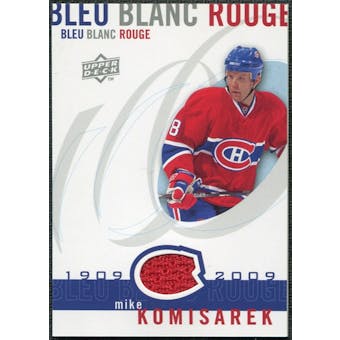 2008/09 Upper Deck Montreal Canadiens Centennial Le Bleu Blanc Rouge Jerseys #LBBRMK Mike Komisarek