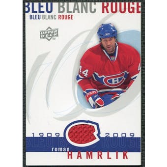 2008/09 Upper Deck Montreal Canadiens Centennial Le Bleu Blanc Rouge Jerseys #LBBRRH Roman Hamrlik