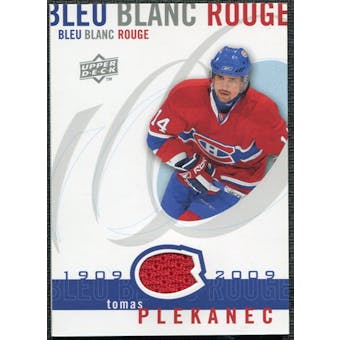 2008/09 Upper Deck Montreal Canadiens Centennial Le Bleu Blanc Rouge Jerseys #LBBRTP Tomas Plekanec