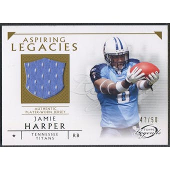 2011 Topps Legends #ALPPJH Jamie Harper Aspiring Legacies Gold Jersey #47/50